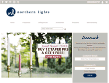 Tablet Screenshot of northernlightswholesale.com